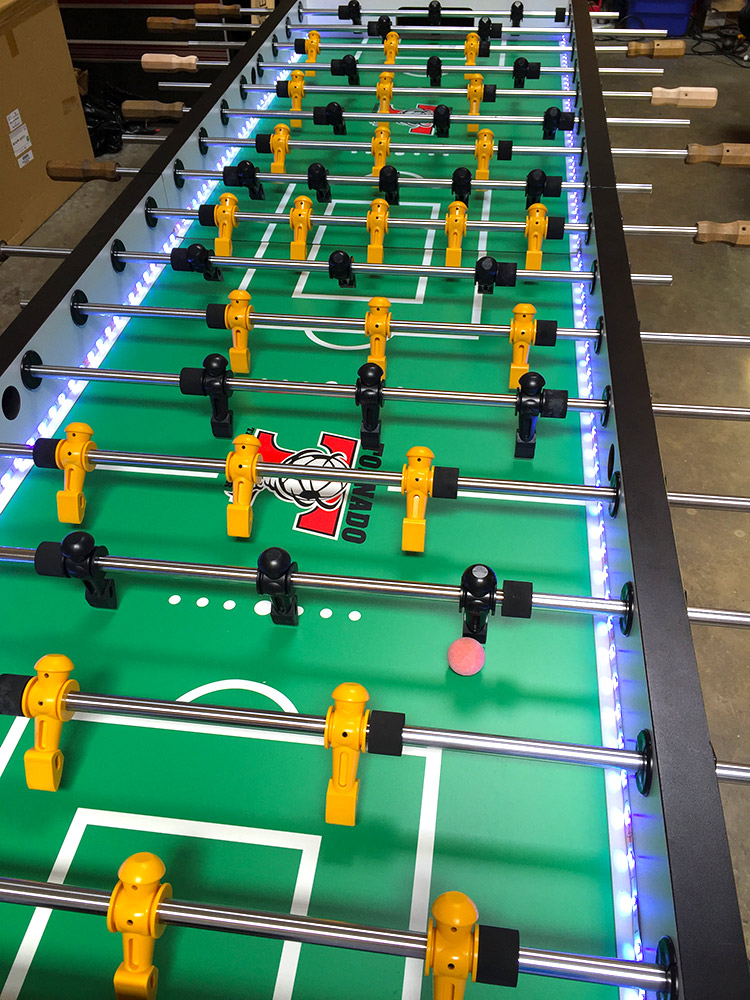 Jumbo Led Foosball Table Arcadepartyrental