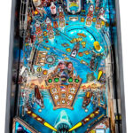 JAWS Pinball Machine detail of playfield Arcade Party Rental