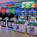 Quarterback PRO games on location in a popular gameroom Arcade Party Rental