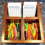 Score cards with pencils for LED mini golf games rented from Arcade Party Rental