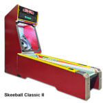 Skeeball-Classic II features cabinet update and electronics available from Arcade Party Rental