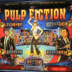 Pulp Fiction retro pinball machine designed by Mark Ritchie available for hire Arcade Party Rental Las Vegas