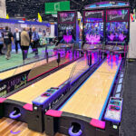 Neo Bowling from ICE Games is atractive colorful arcade game delivered to you event by Arcde Party Rental