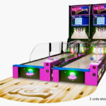 Neo Bowling portable arcade from ICE Games available for lease hire or rent by Arcade Party Rental