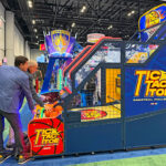 Tic Tac Toe competitive team building basketball challenge arcade game for rent and hire from Arcade Party Rental